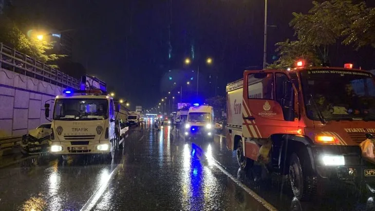 İstanbul’da korkutan olay! Zincirleme trafik kazasında 4 kişi yaralandı