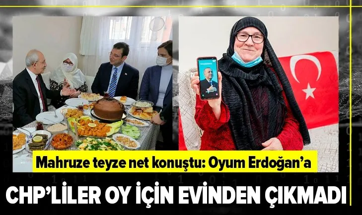 CHP'liler oy için evinden çıkmadı! 'Son nefesime kadar oyum Erdoğan'a'