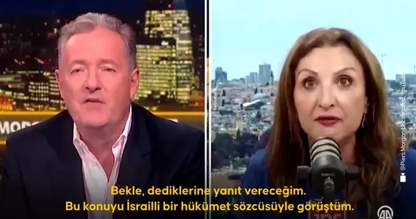 Gazeteci Morgan’dan siyonist İsrailli eski Belediye Başkan Yardımcısı Nahoum’a canlı yayında ayar: Neden size inanayım?