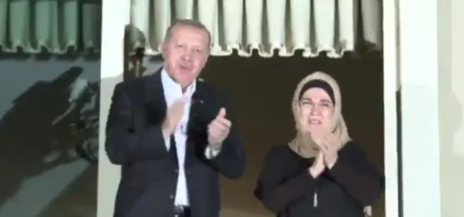 Başkan Erdoğan sağlık çalışanlarını alkışladı