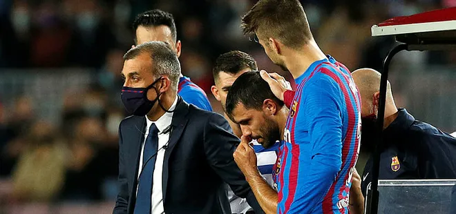 Sergio Agüero hastaneye kaldırıldı! Maçın ilk yarısında nefes almakta zorlandı