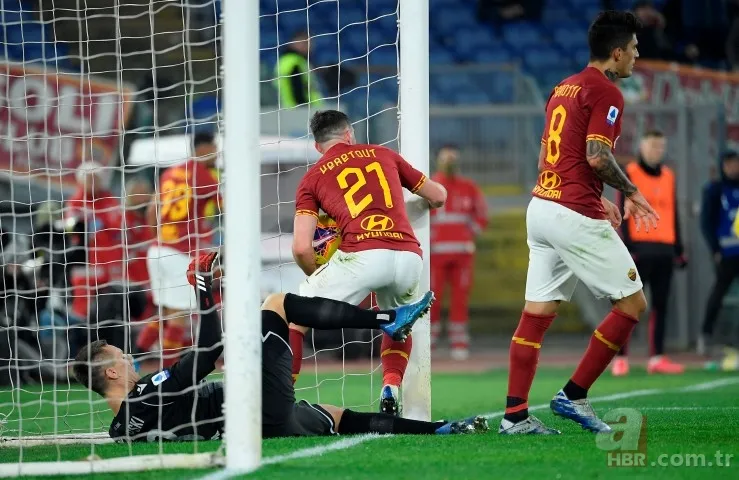 Roma'daki 5 gollü mücadelede Cengiz Ünder yıkıldı 4