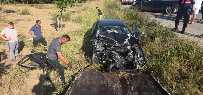 Bursa'da otomobiller kafa kafaya çarpıştı: 4 yaralı