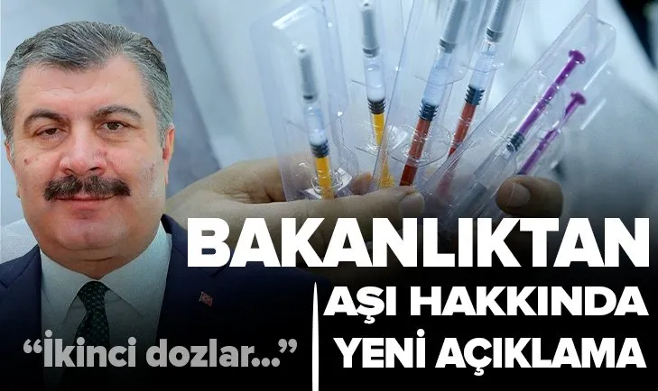 Sağlık Bakanlığından koronavirüs aşısı açıklaması! İkinci doz aşı sayısı 20 milyonu geçti