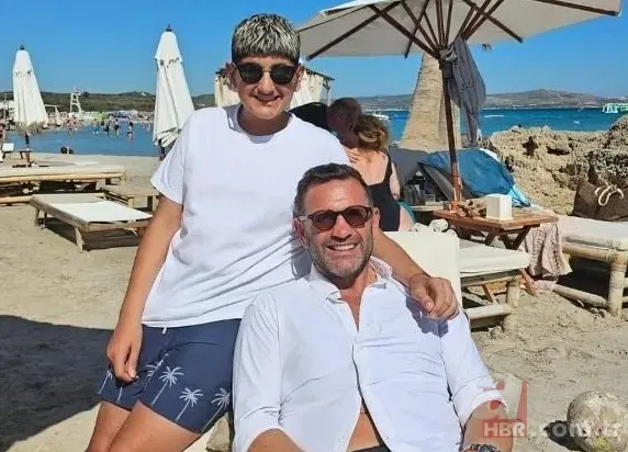 Benzerlikleri şaşırttı! Okan Buruk oğlu için eski eşiyle bir araya geldi 4