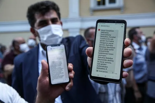 CHP’li Bakırköy Belediyesi pazar yeni kapattı, esnaf tepki gösterdi