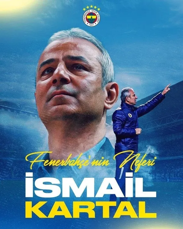 Fenerbahçe’nin yeni teknik direktörü İsmail Kartal!