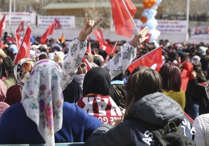 Başkan Erdoğan'a Şırnak'ta sevgi seli