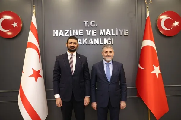 Son dakika: Hazine ve Maliye Bakanı Nureddin Nebati, KKTC’li mevkidaşı Sunat Atun ile görüştü