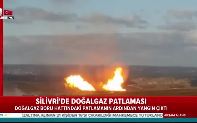 Silivri'de doğalgaz patlaması