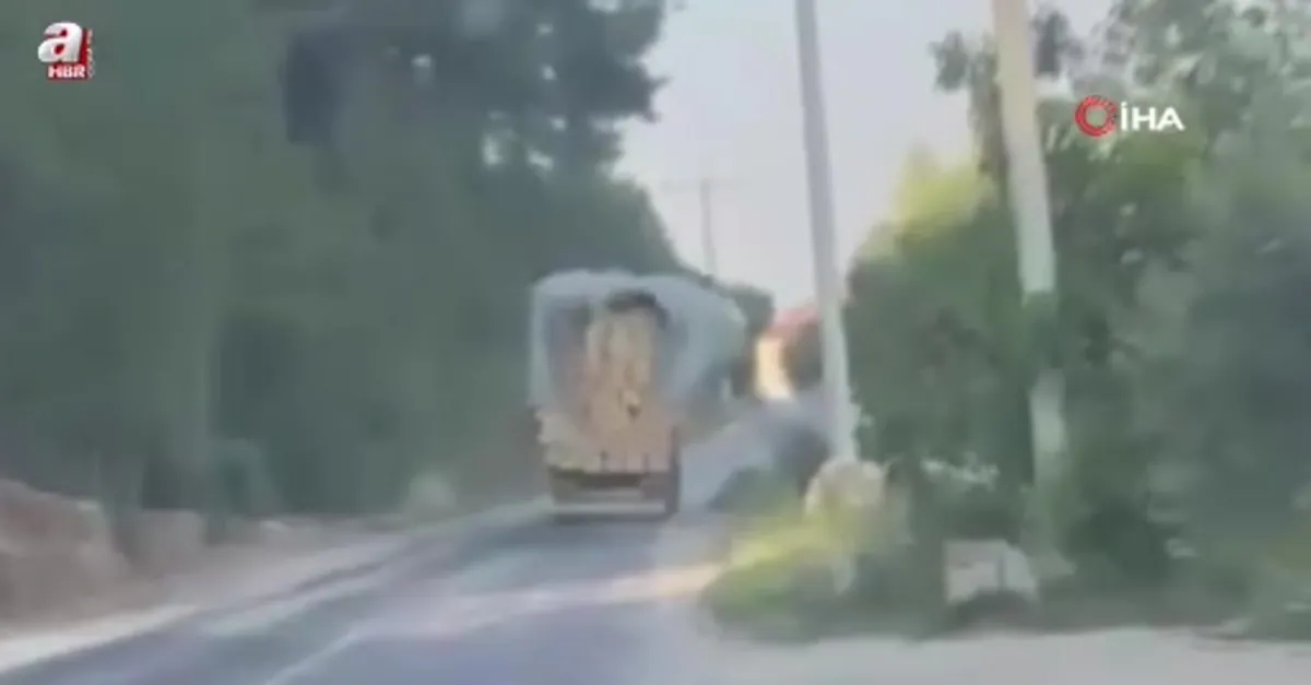 Saman yüklü kamyonun tehlikeli yolculuğu