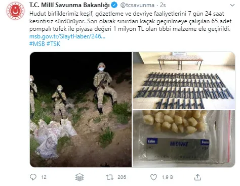 MSB duyurdu! Hakkari'de teröre ağır darbe! Piyasa değeri 1 milyon 35 bin lira - 2