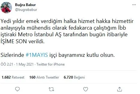 chpli-ibbden-1-mayista-isci-kiyimi-devlet-buyuklerinin-aciklamalarini-paylasti-diye-gorevine-son-verildi-1619921612682.jpg CHP'li İBB'den 1 Mayıs'ta işçi kıyımı! Devlet büyüklerinin açıklamalarını paylaştı diye görevine son verildi - 1