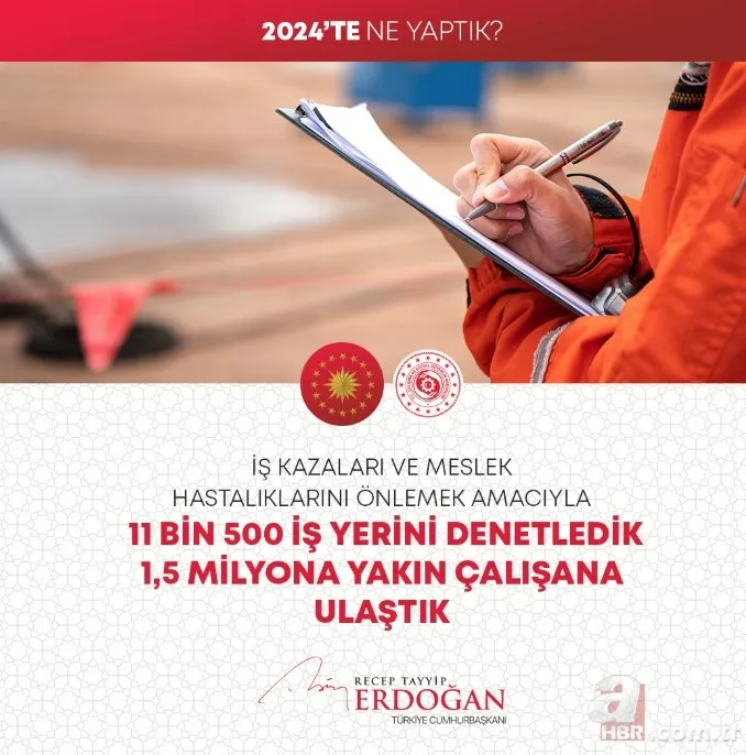 Başkan Erdoğan'dan 2024 değerlendirmesi: Hizmet ve projeleri tek tek sıraladı 25
