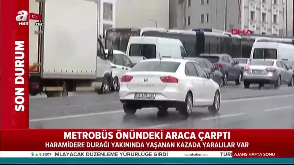 Son dakika: Haramidere’de metrobüs kazası | Olay yerinden ilk görüntüler