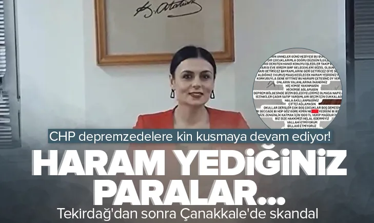 CHP depremzedelere kin kusmaya devam ediyor
