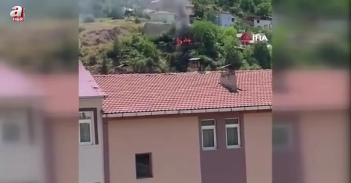 Bahçede yakılan ateş yangına neden oldu