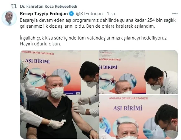 Sağlık Bakanlığı anlık olarak paylaşıyor! Aşılanan kişi sayısı 300 bini geçti - 2