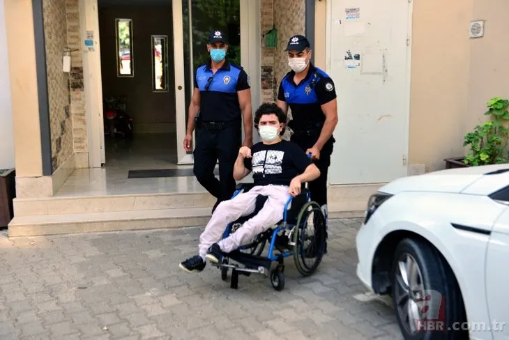 Engelli şehit çocuğunu sınava polisler götürdü!