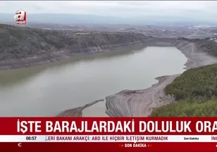 İşte barajlardaki doluluk oranları