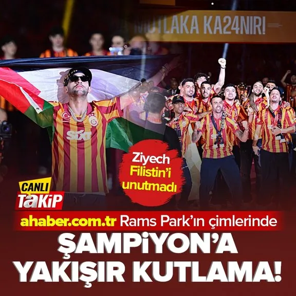 Galatasaray 24. şampiyonluğunu kutluyor! ahaber.com.tr Rams Park’ın çimlerinde