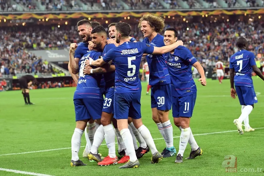 UEFA Avrupa Ligi finalinde Chelsea ezeli rakibi Arsenal'i geçip kupanın sahibi oldu! 12