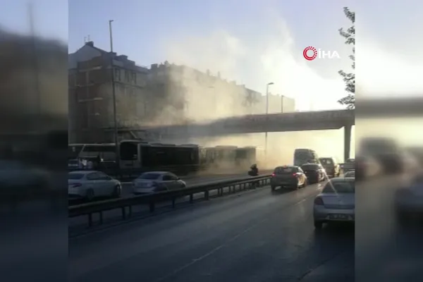 Avcılar’daki metrobüs kazasında yaralanan yolcular anlattı: Çok korkunçtu | Kazadan saniyeler sonrası kamerada