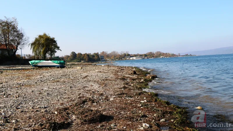 Sapanca Gölü'nde korkutan görüntü! Su seviyesi kritik noktaya doğru düşüyor 9