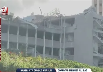 İsrail’in gizlemek istediği görüntüler A Haber’de! İran’ın füzeleri Hayfa’yı delik deşik etti