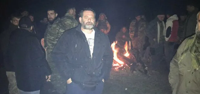 Türk bayrağını yırtan alçak sınırda mülteci avına çıktı!