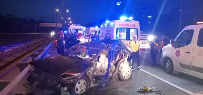TEM Otoyolu’nda korkunç kaza! 4 kişi yaralandı