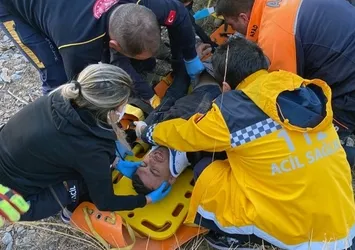 Muğla’da 50 metrelik uçurumdan yuvarlandı!