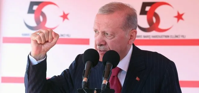 Başkan Erdoğan’dan KKTC’de dünyaya tarihi mesaj: Yine tek yüreğiz tek bileğiz