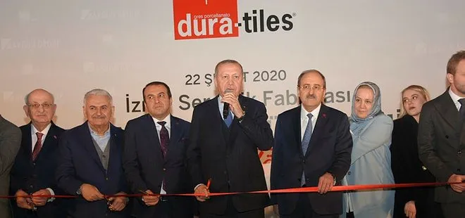 Başkan Erdoğan İzmir’de seramik fabrikası açtı