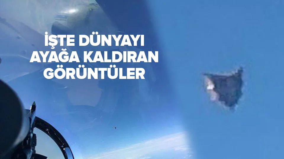 Pentagon Ufo görüntüleri | İşte dünyayı ayağa kaldıran olay! Savaş pilotunun çektiği UFO gemisi