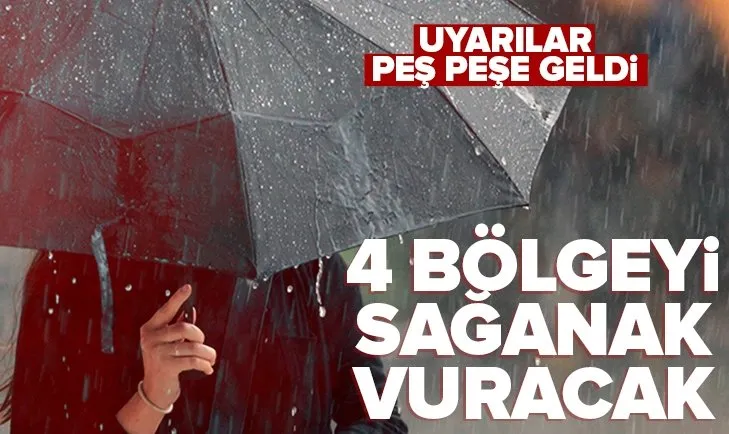 Ocak sağanakları başlıyor! Meteoroloji’den 4 bölgeye kritik uyarı! İşte 5 günlük hava durumu