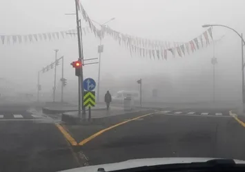 Diyarbakır 'da sis etkili oldu
