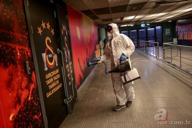 Galatasaray-Beşiktaş derbisi öncesinde Türk Telekom Stadı dezenfekte edildi