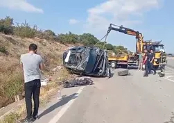 Kontrolden çıkan otomobil takla attı: 4 yaralı
