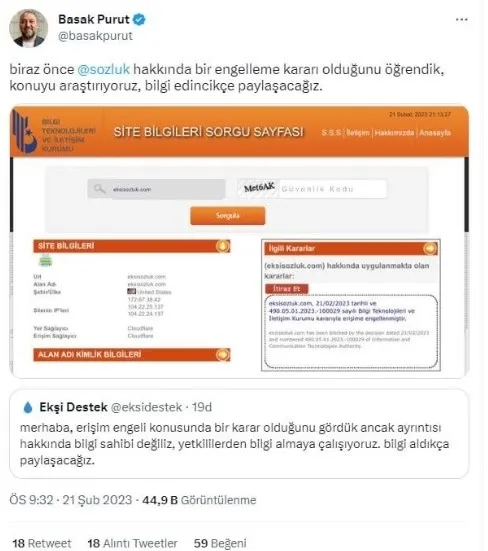Ekşi Sözlük’e erişim engeli! Provokasyon yuvası Ekşi Sözlük neden açılmıyor? BTK duyurdu