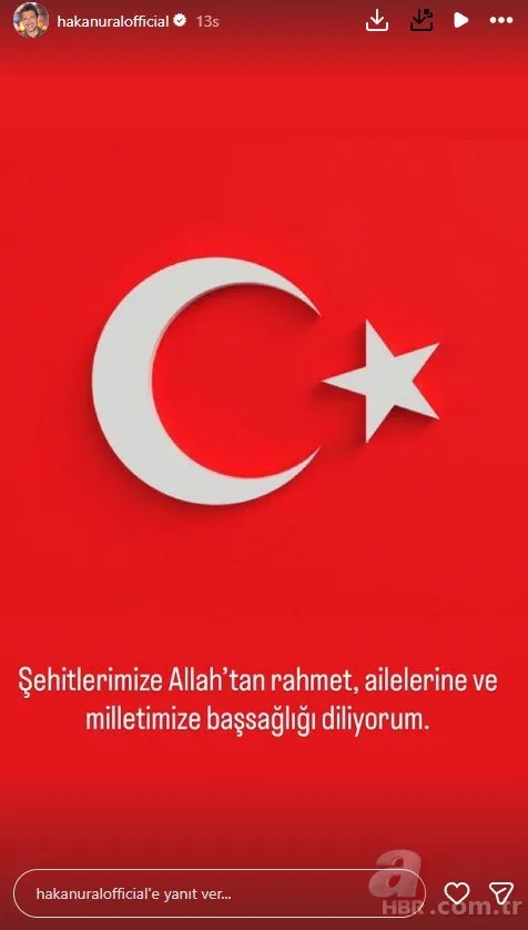 Başımız sağ olsun! Ünlülerden şehit olan askerlerimiz için taziye mesajları 15