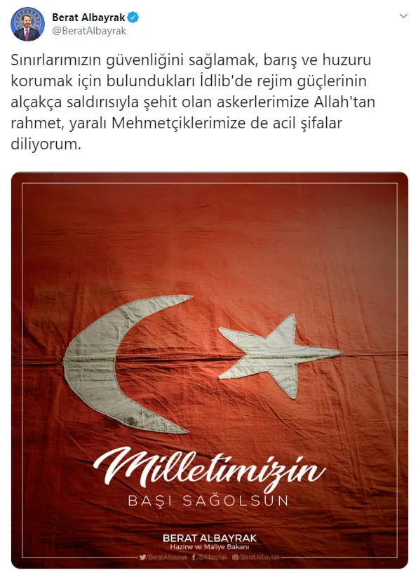 Son dakika haberi | Hazine ve Maliye Bakanı Berat Albayrak’tan önemli paylaşım