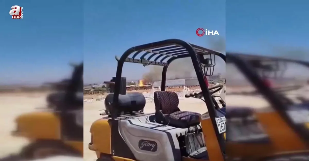 İdlib'de patlama anı kamerada