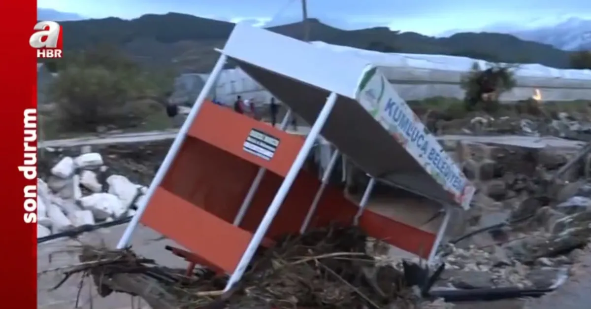 Antalya Kumluca'da sel felaketi