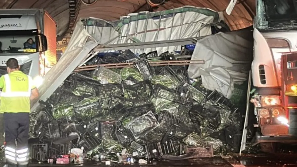 Kuzey Marmara Otoyolu'nda tır devrildi! Trafik durma noktasına geldi: Araç kuyruğu oluştu