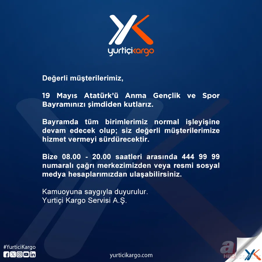 19 Mayıs kargolar çalışıyor mu? MNG, Yurtiçi, Aras, PTT ve Sürat dağıtım yapacak mı? Kargo firmaları açıkladı! 3