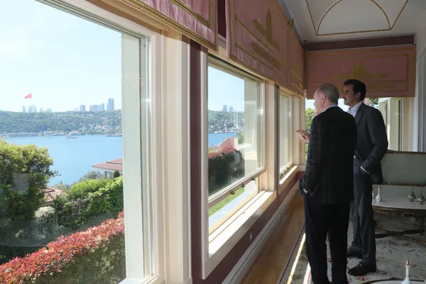 Son dakika: Başkan Erdoğan, Vahdettin Köşkü'nde Katar Emiri Al Sani ile görüştü! İşte ilk görüntüler - 5