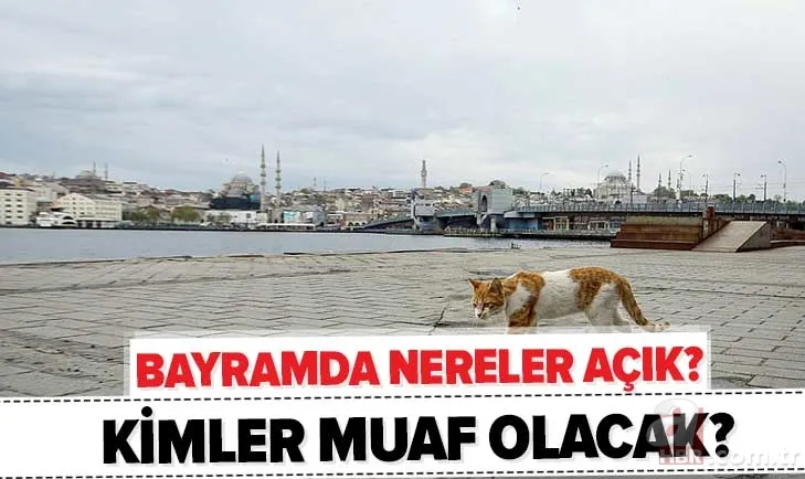 Detaylar açıklandı! Bayramda açık olacak yerler nereler? Bayramda sokağa çıkma yasağından kimler muaf? 1