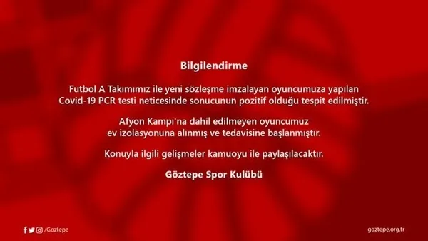 Son dakika | Göztepe'de koronavirüs vakası! - 1