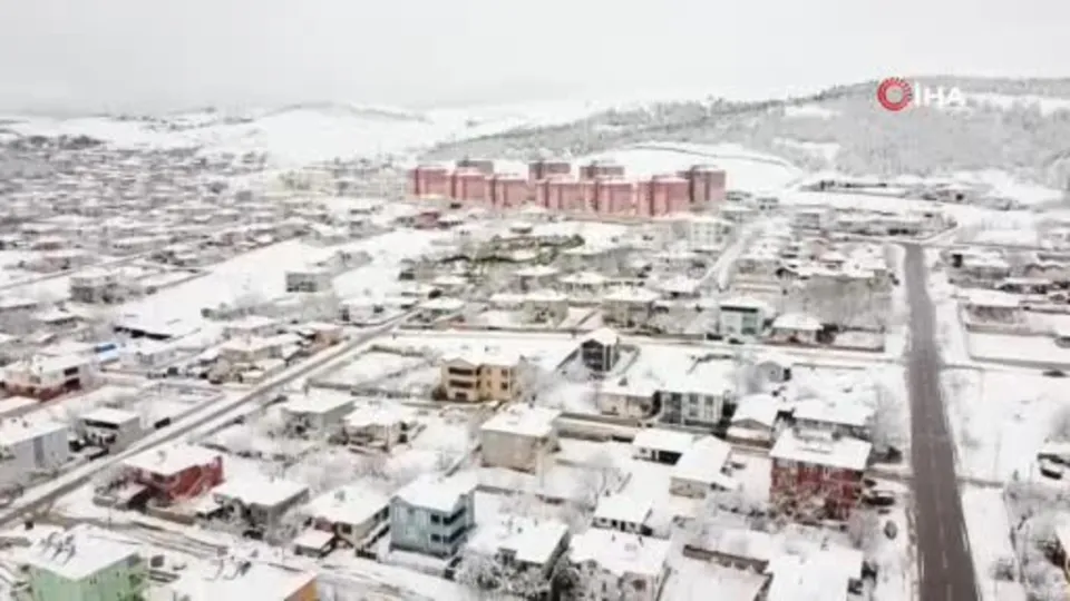 Yozgat’ta kar güzelliği kamerada
